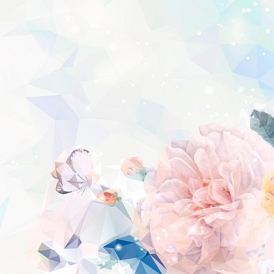 Crystal & Floral Backgrounds Set 