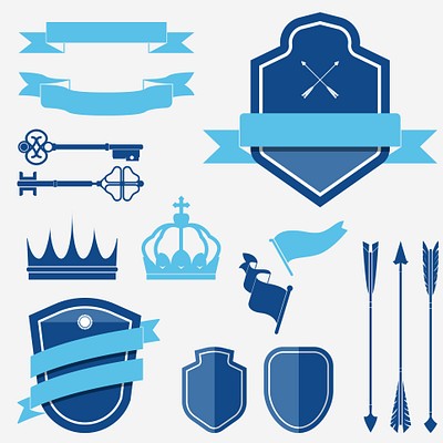 Shield Badge Vector Elements 