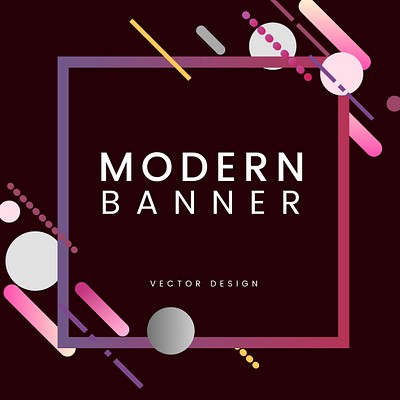 Free Modern Banner Vector Set 