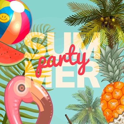 Summer Party Illustrations 