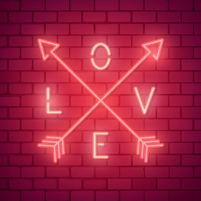 Free Neon Valentine Signs & Backgrounds 