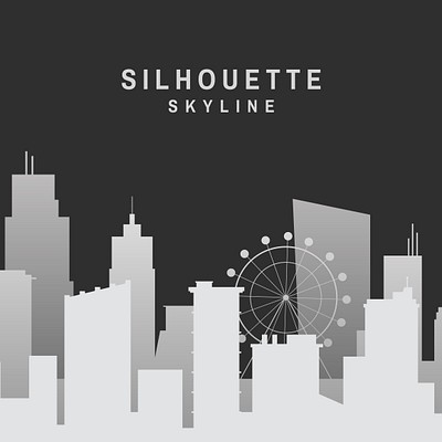 Free Skyline Silhouette Vector Set 