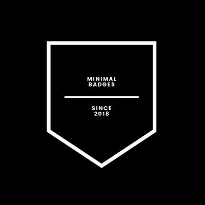 Free Minimal Outline Badge Set 