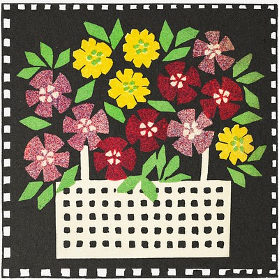 Basket of Flowers Basket of Flowers by Austrian graphic designer Leopoldine Kolbe (1870&ndash;1912). We have digitally…
