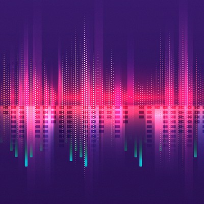 Free Neon Equalizer Design Elements Set 