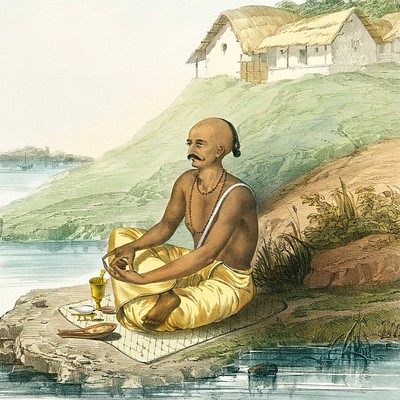 The Daily Prayers of the Brahmins Learn more about the Indian Brahmins from these original drawings of &quot;The Sundhya or…