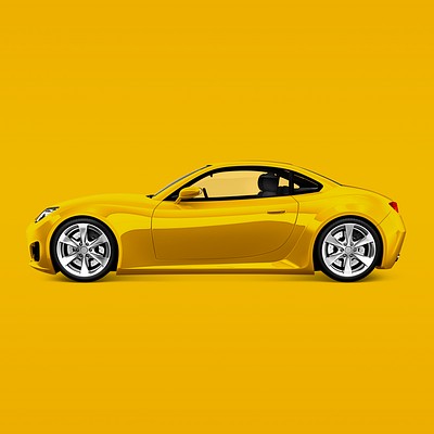 3D Cars Mockup : Sports Car 