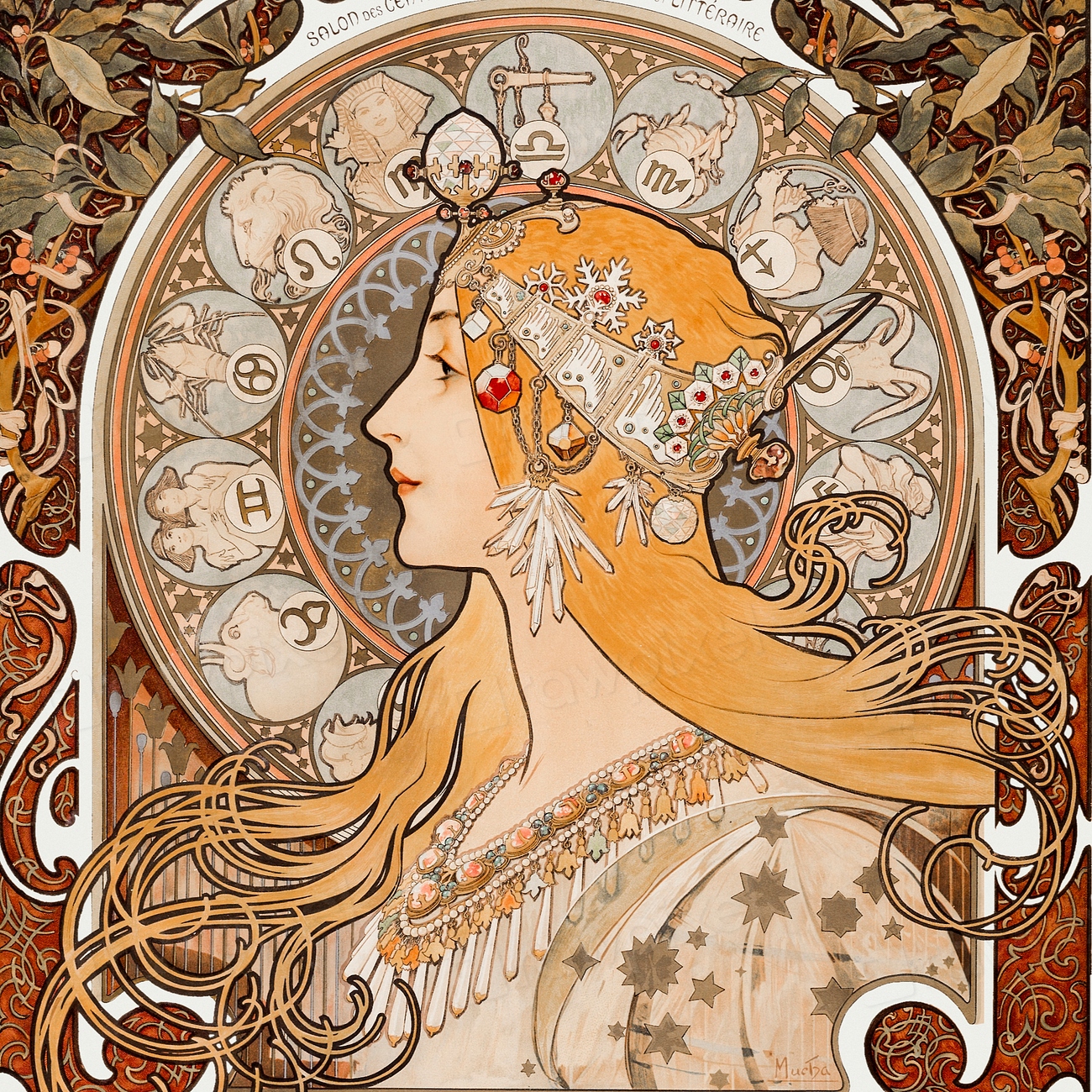 Alphonse Mucha Art Nouveau Artworks I Free CC0 Vintage Illustrations